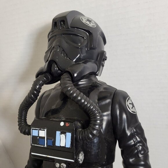 Star Wars Jakks Pacific 18" Inch Big Figs Imperial Tie Fighter Pilot Figure gun - Picture 5 of 12